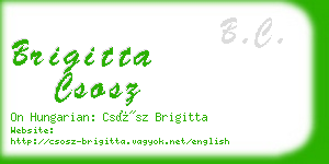 brigitta csosz business card